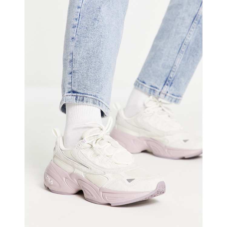 Fila hypercube trainers in lilac and white ASOS