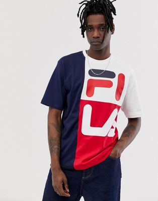 Fila – Indo – Marinblå blockfärgad t-shirt