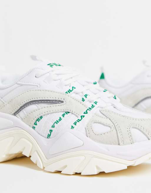 Fila – Interation – Sneaker in gebrochenem Weiß und Grün, 4 von 4