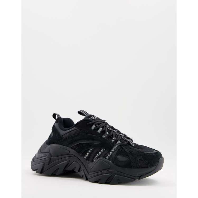 Fila interation sneakers in black ASOS