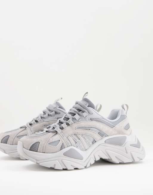 Gray fila on sale sneakers