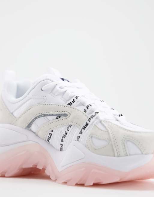 Womens fila trainers clearance white