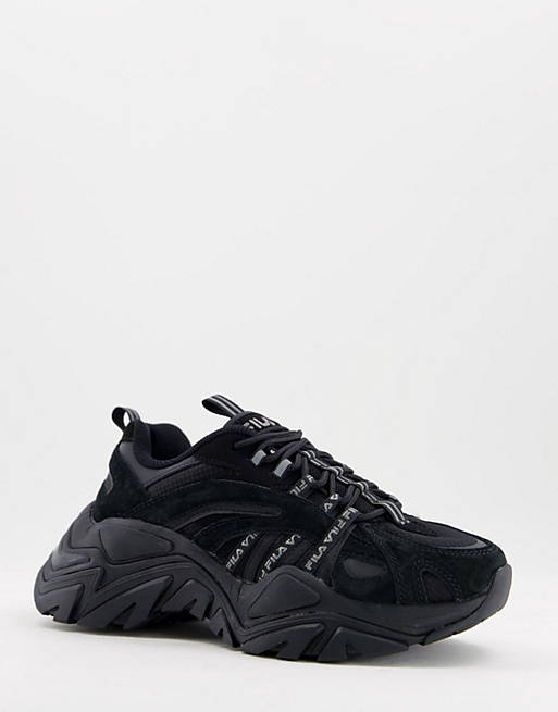  Trainers/Fila interation trainers in black 