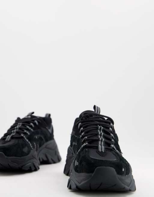 Fila black chunky clearance trainers