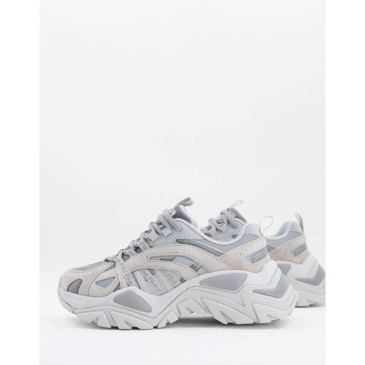 Fila grey hot sale sneakers