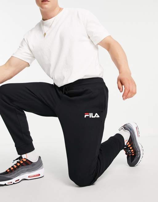 Black fila joggers best sale