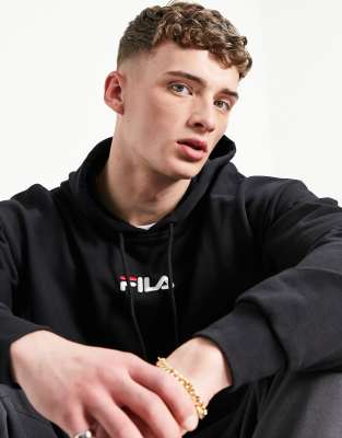 Fila tie waist outlet logo hoodie