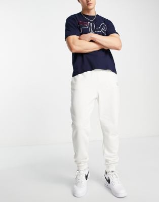 Fila joggers with logo in white - ASOS Price Checker