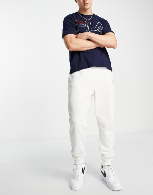 White fila clearance sweatpants