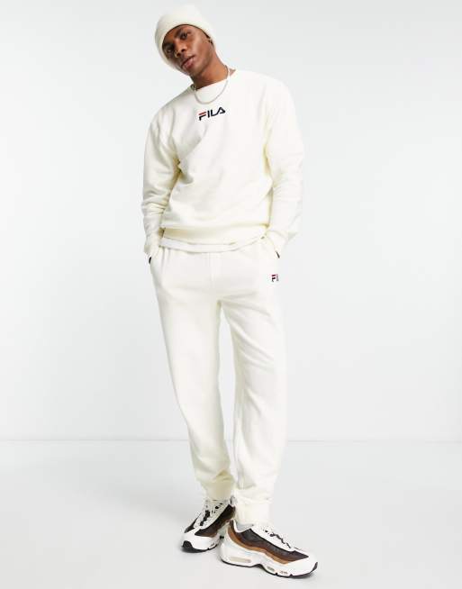 Fila - Joggingbroek met logo in gebroken wit