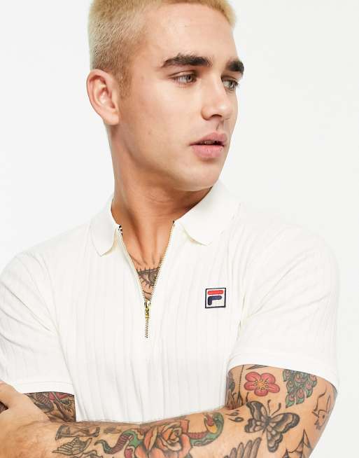 Cream fila shirt best sale