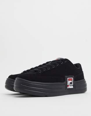 fila black platform sneakers