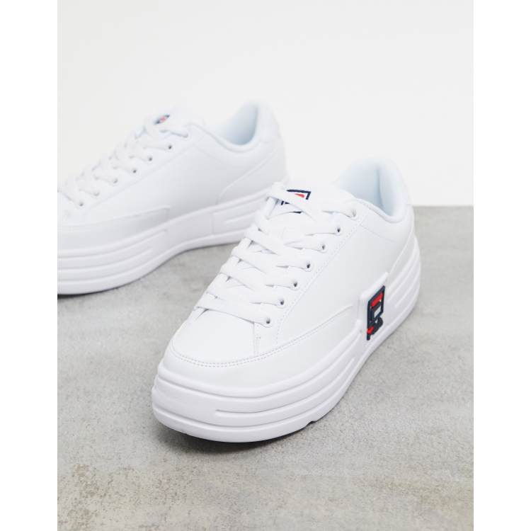 Fila Funky Tennis platform sneakers in white |