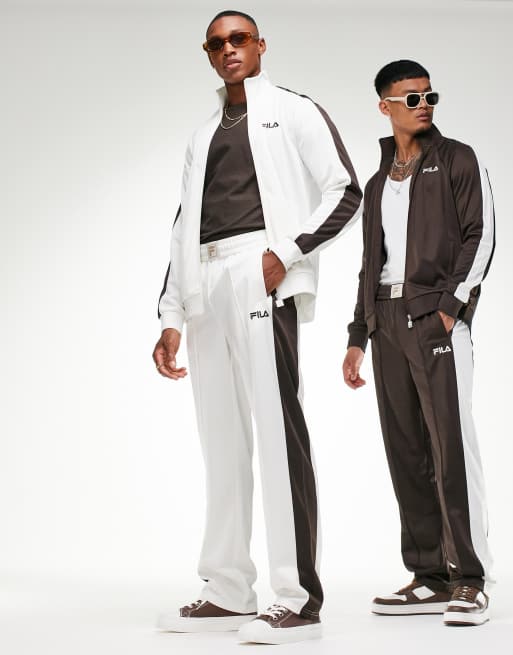 Fila – Kremowe spodnie dresowe z logo – Tylko w ASOS