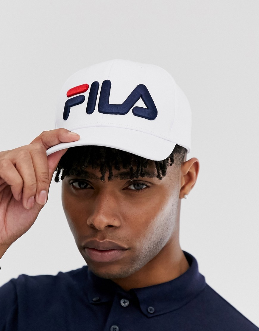 Fila - Linea - Cappellino bianco con logo grande
