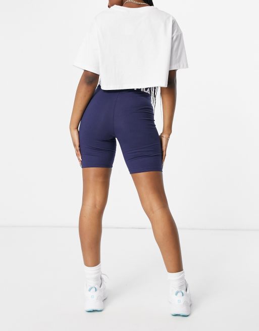 Fila logo band legging shorts in navy exclusive to ASOS