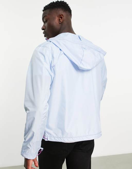 Ruckus kontoførende filosofisk Fila logo jacket with zip pockets in blue | ASOS