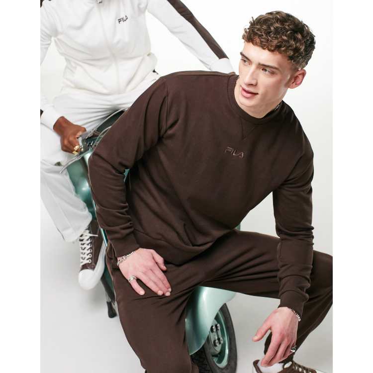 Fila logo sweatshirt in brown Exclusive to ASOS ASOS