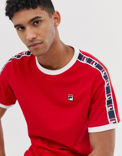 Tee shirt outlet fila avec bande