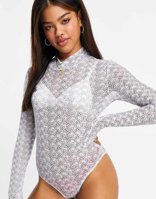 White fila bodysuit new arrivals