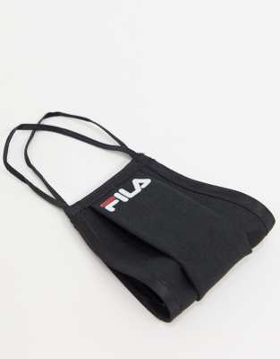Fila - Mondkapje met klein logo in zwart | ASOS