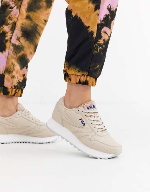 Fila orbit hot sale zeppa beige