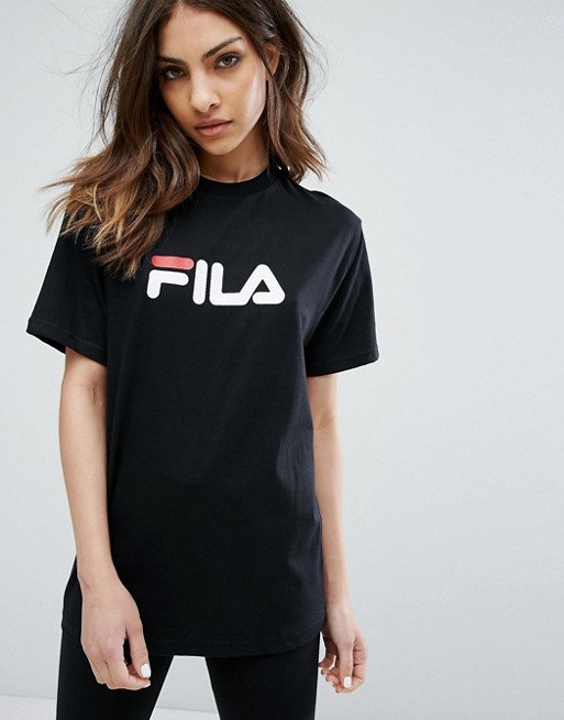 Fila Oversized Boyfriend T-Shirt With Chest Logo