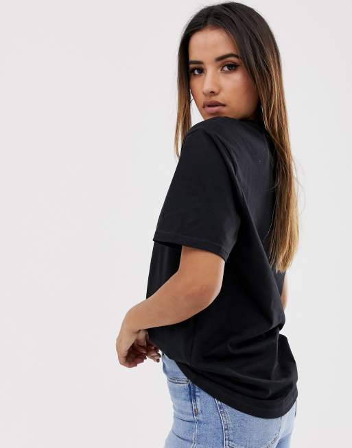 Black Oversized Boyfriend T Shirt