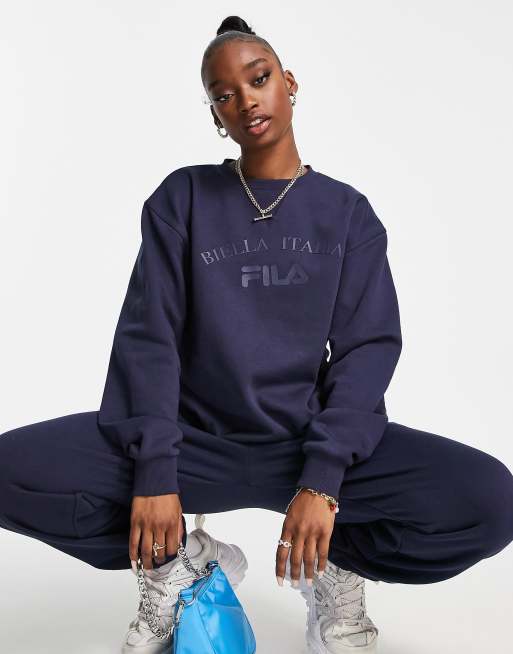 Fila navy 2025 blue sweatshirt