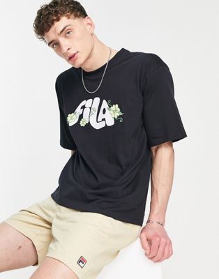 Fila oversized t-shirt in black - exclusive to ASOS
