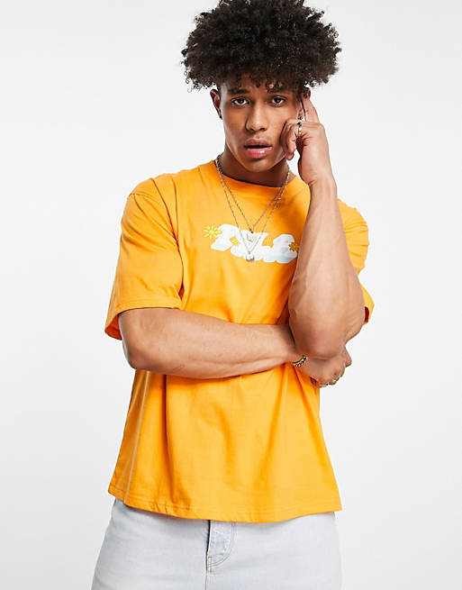 Fila oversized T-shirt with back in orange - Exclusive to | ASOS