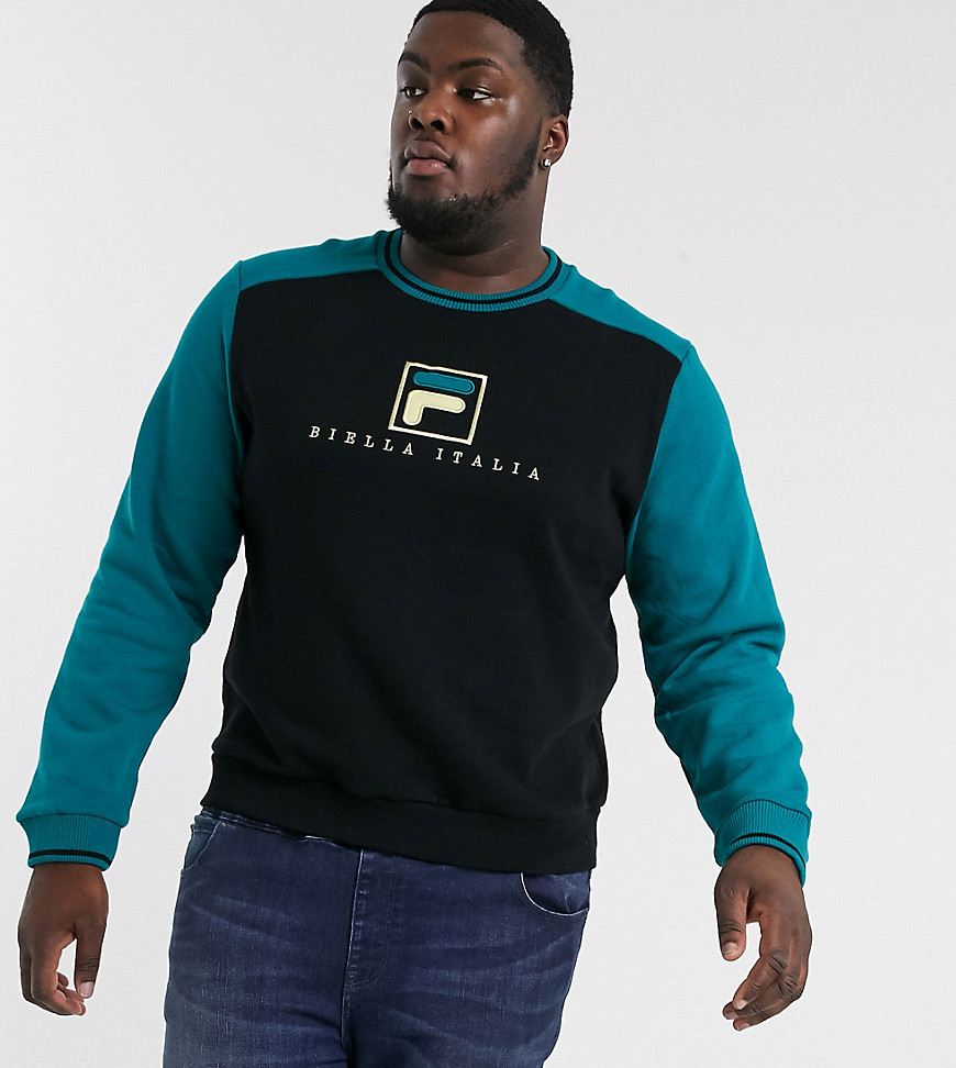 Fila Plus - Sweater met Ventura-print in zwart