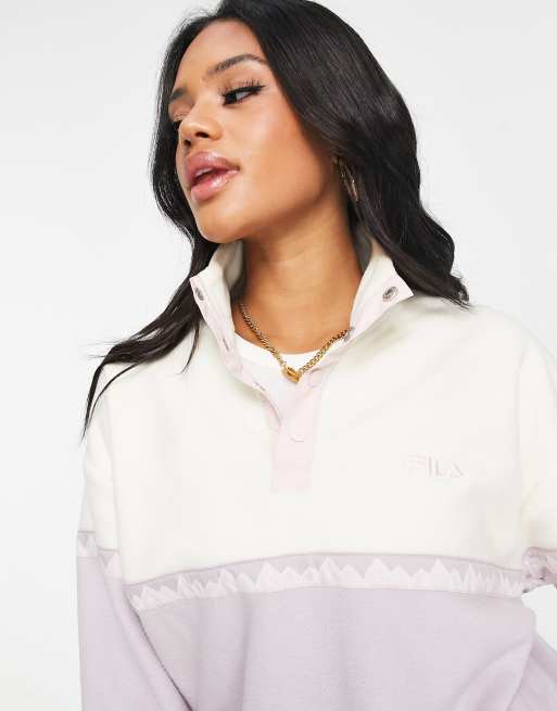 Fila sweat à capuche boyfriend colour block femme best sale