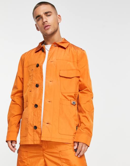 Fila – Pomarańczowa kurtka w stylu roboczym