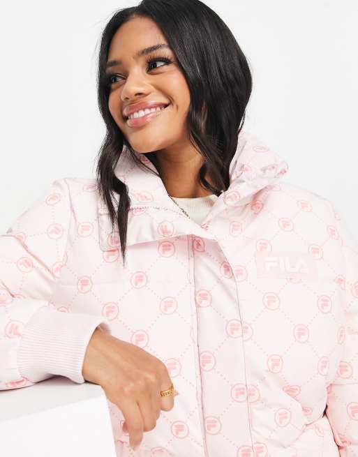 Pink fila coat online