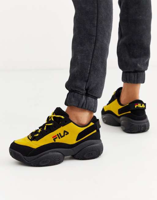 Fila black and clearance yellow