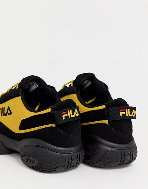 Oprechtheid Om toestemming te geven Echt Fila - Provenance - Sneakers in zwart/geel | ASOS