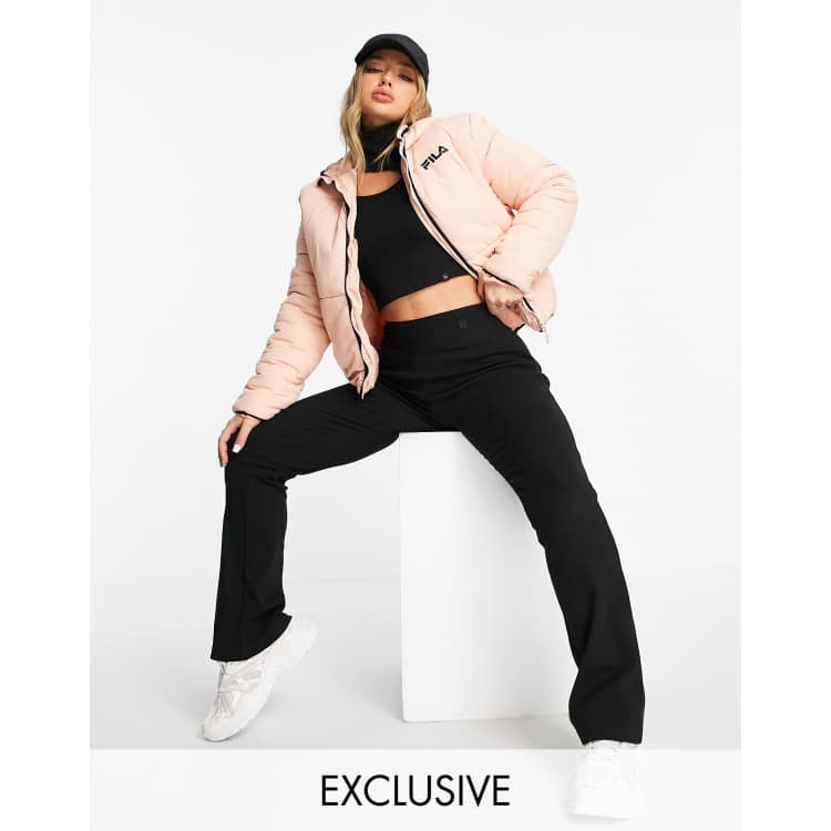 Fila puffer jacket in pink ASOS
