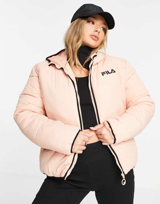 Pink on sale fila jacket