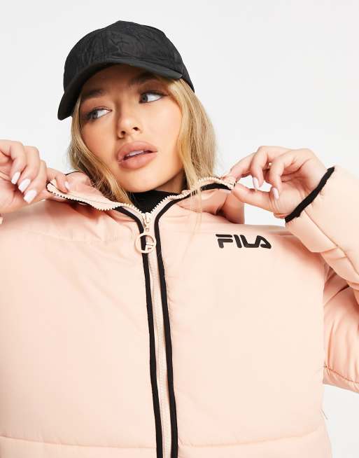 Pink fila online coat