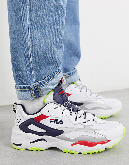 Fila ray tracer sneakers in white | ASOS
