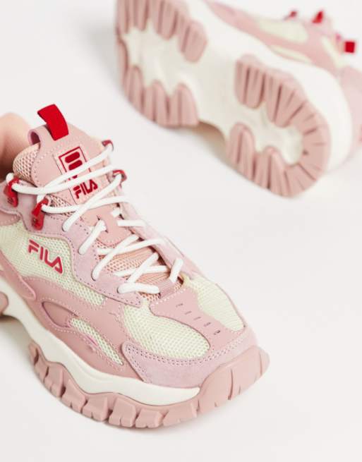 Fila ray 2024 shoes pink