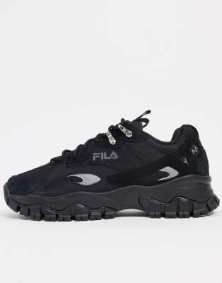 fila white & black ray tracer tr2 trainers