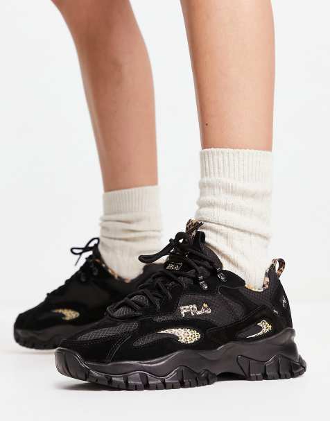 Fila black on sale sock shoes