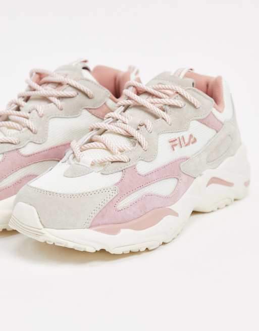 Fila ray pink outlet trainers