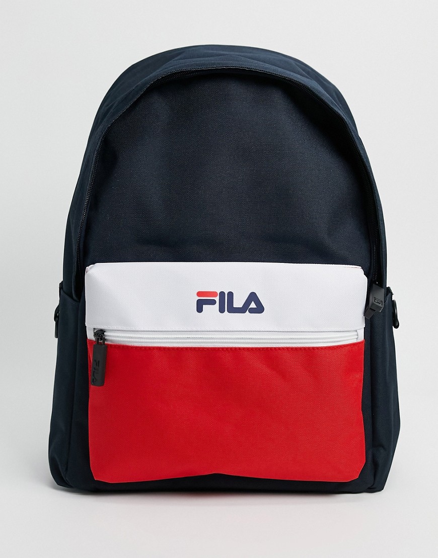 Fila – Retford – Marinblå blockfärgad ryggsäck för bärbar dator