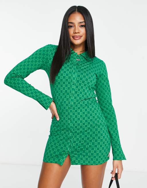 Fila retro dress green | ASOS