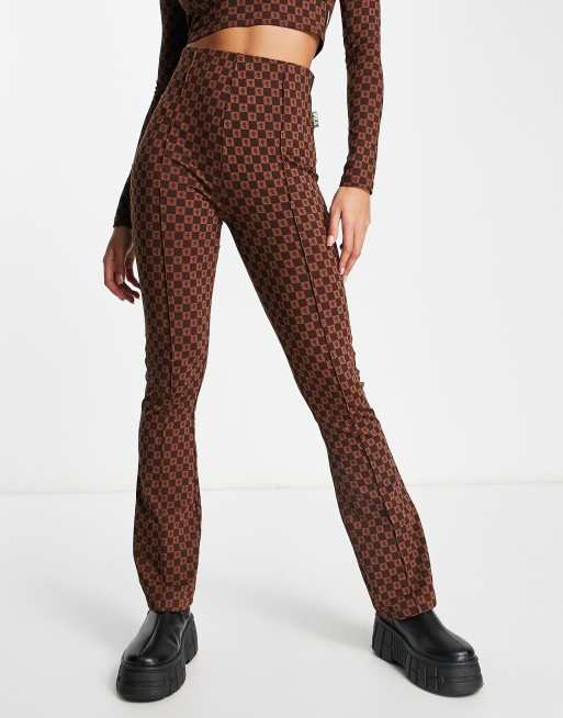 Leopard Print Flared Leggings