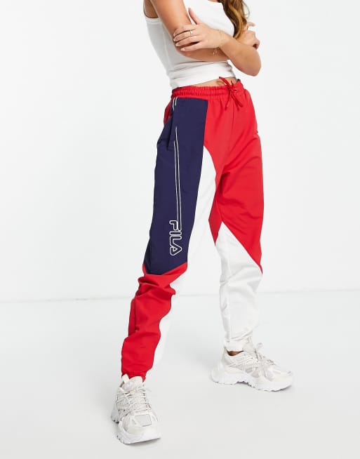 Red on sale fila joggers