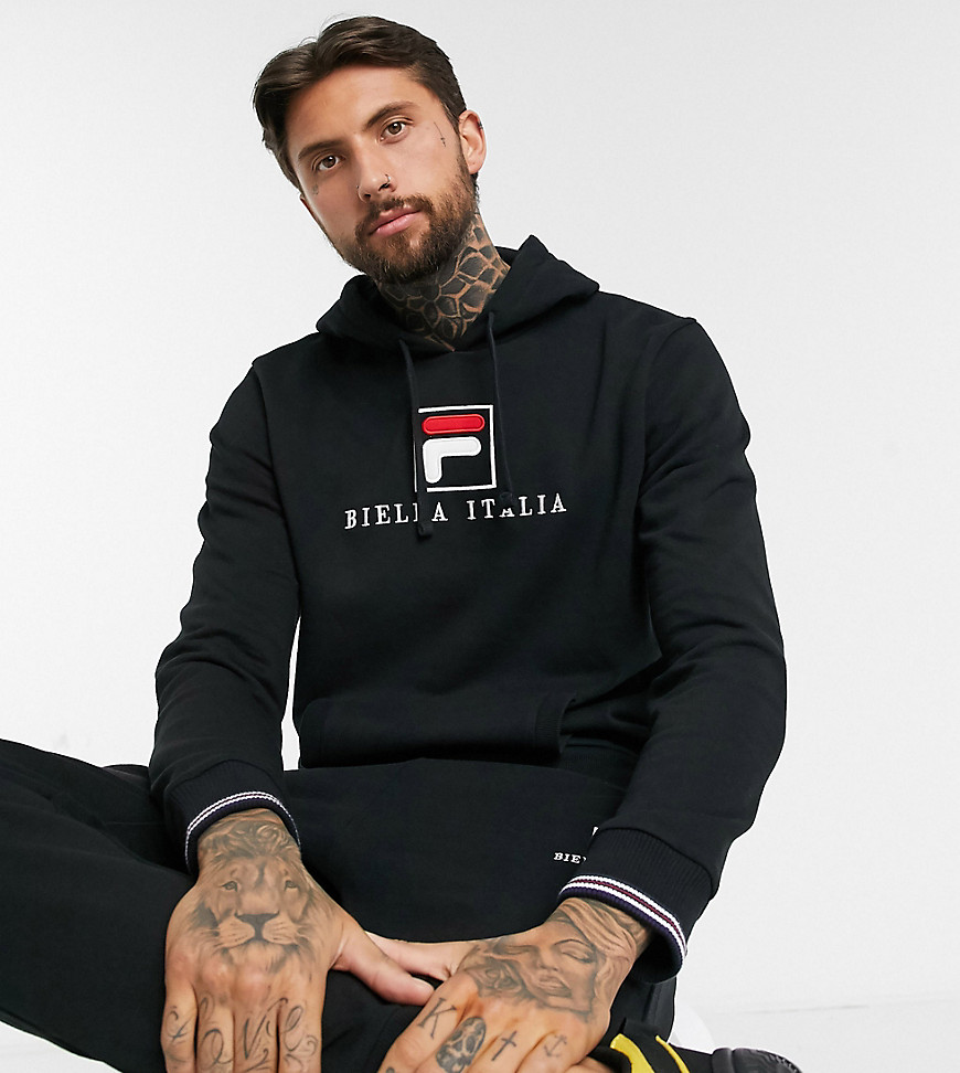 Fila Rofus Essential logo hoodie in black exclusive at ASOS